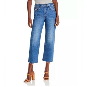 Le Jane High Rise Cropped Straight Jeans in Stearnlee NWT